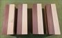 Blank #732 - Yellowheart & Peruvian Walnut Segemented Blanks - Set of 4 ~ 1 5/8 x 1 5/8 x 5 1/2+ ~ $27.99